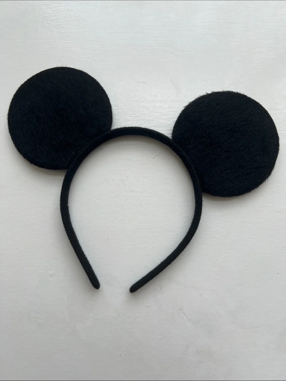 Black Mouse Ear Headband with Red Bow - Kids Costume Accessory